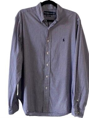 Ralph Lauren Sz 16.5” Cotton Classic Fit Dress Shirt
